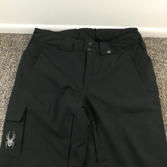 Spyder Pants Troublemaker Thinsulate Insulated Ski Snow Black Mens XL *Flaw - Picture 2 of 9